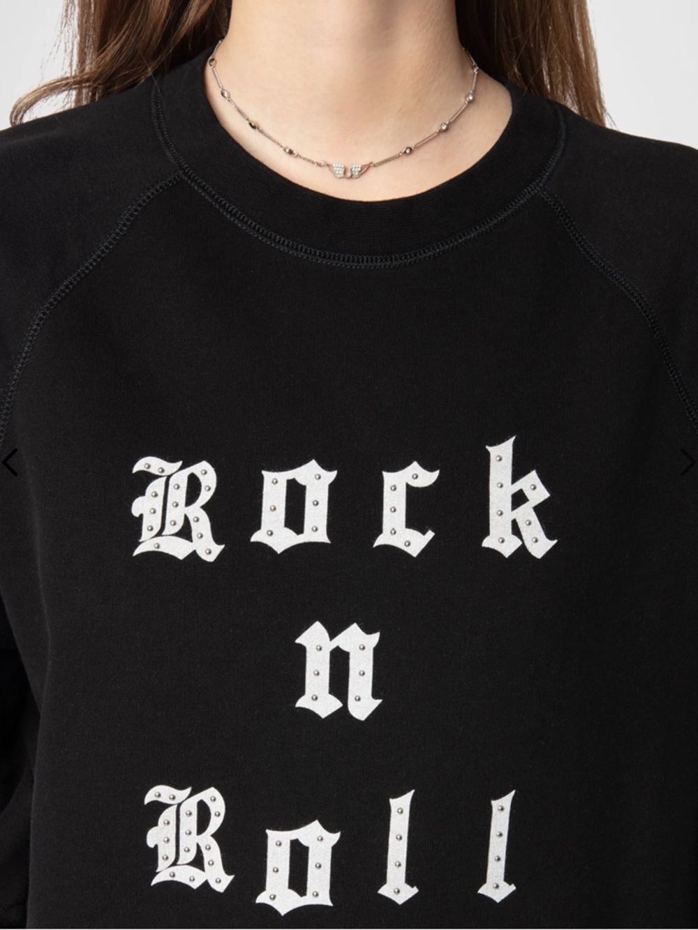 Zadig & Voltaire Black "Rock n Roll" Graphic Tee Dress, medium - Picture 5 of 6